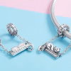 Elegant Intricate Cat Charm - Sterling Silver & Sparkling Zirconia Crystals | Ideal for Bracelets, Keychains & Necklaces - The Perfect Gift for Cat Lovers - Image 2