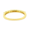 Elegant IGI Certified 1/4 Cttw Diamond 10K Yellow Gold Prong Set Fluted Band Style Ring (I-J Color, I2-I3 Clarity) - Image 3