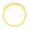 Elegant IGI Certified 1/4 Cttw Diamond 10K Yellow Gold Prong Set Fluted Band Style Ring (I-J Color, I2-I3 Clarity) - Image 4