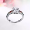 Elegant Rainbow LGBT Pride Engagement Ring for Women Celebrate Love in Style