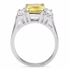 Elegant Silver 925 Sterling Silver Ring with AAA Grade CZ in Topaz - Perfect for Special Occasions - Image 4