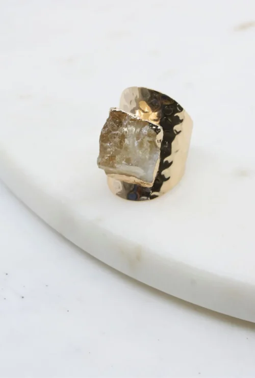 Cocktail Ring with Citrine Stone - Image 3