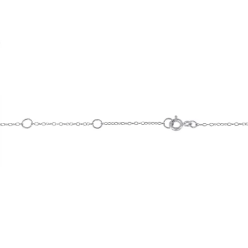 Sterling Silver Treated Diamond By Yard Necklace (3/4 cttw, Blue Color, I2-I3 Clarity) - Image 3