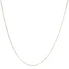 Unisex Solid 14K Gold 1.5mm Paperclip Chain Necklace | Adjustable Length & Metal Color Options