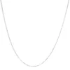 Unisex Solid 14K Gold 1.5mm Paperclip Chain Necklace | Adjustable Length & Metal Color Options - Image 2