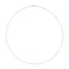 Unisex Solid 14K Gold 1.5mm Paperclip Chain Necklace | Adjustable Length & Metal Color Options - Image 7