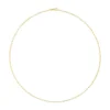 Unisex Solid 14K Gold 1.5mm Paperclip Chain Necklace | Adjustable Length & Metal Color Options - Image 9