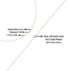 Unisex Solid 14K Gold 1.5mm Paperclip Chain Necklace | Adjustable Length & Metal Color Options - Image 10