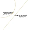 Unisex Solid 14K Gold 1.5mm Paperclip Chain Necklace | Adjustable Length & Metal Color Options - Image 12