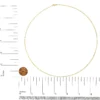 Unisex Solid 14K Gold 1.5mm Paperclip Chain Necklace | Adjustable Length & Metal Color Options - Image 24