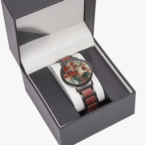 Wooden Strap Quartz Watch - Square Dance - Image 4