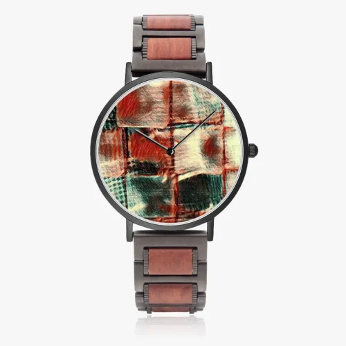 Wooden Strap Quartz Watch - Square Dance - Image 7