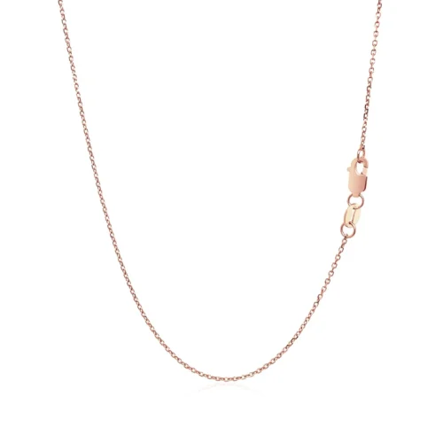 14k Rose Gold Bar Pendant with Diamonds - Image 4