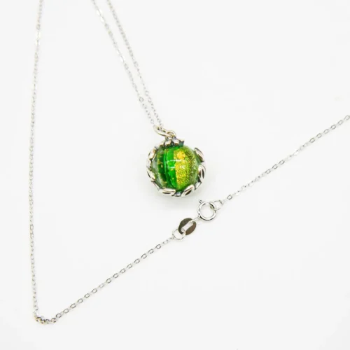 Planet Murano Aroma Necklace - Aurum Verdant | Energy & Healing | Diffuse on the go - Image 3