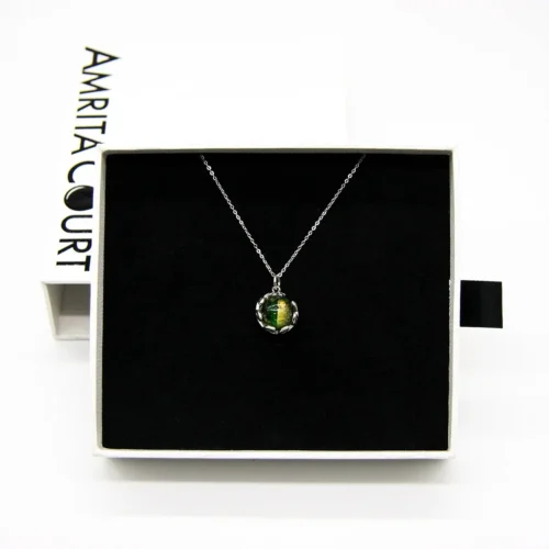 Planet Murano Aroma Necklace - Aurum Verdant | Energy & Healing | Diffuse on the go - Image 5