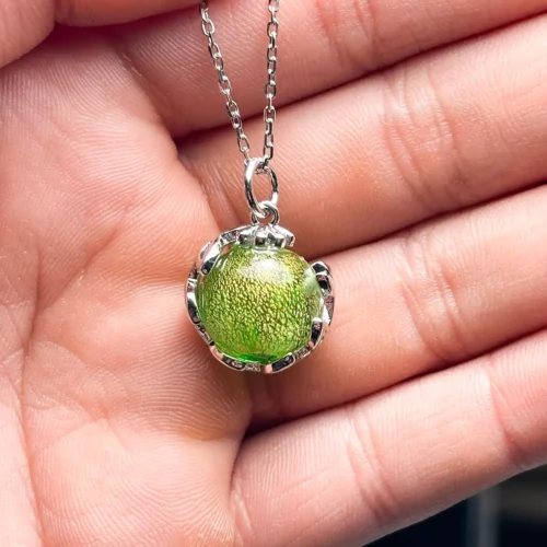 Planet Murano Aroma Necklace - Aurum Verdant | Energy & Healing | Diffuse on the go - Image 8