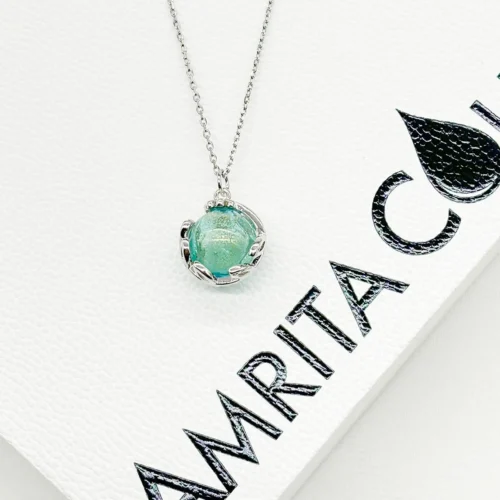 Planet Murano Aroma Necklace - Celestial Aqua | Energy & Healing | Diffuse on the go - Image 4