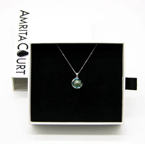 Planet Murano Aroma Necklace - Celestial Aqua | Energy & Healing | Diffuse on the go - Image 5