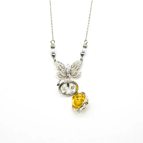 Gold Butterfly Aroma Necklace | Energy & Healing | Diffusing on the go - Image 4