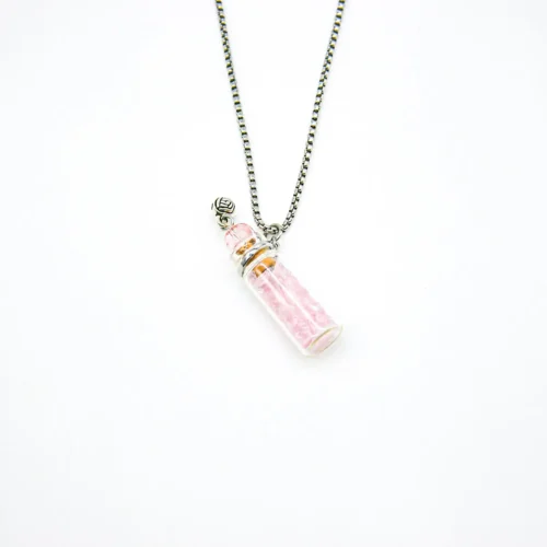 Elegant Rose Quartz Diffusing Necklace - Energy & Healing on the Go - Image 6