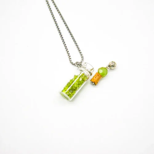 Green Calcite Diffusing Necklace | Energy & Healing | Diffusing on the go | Unique Gift - Image 5