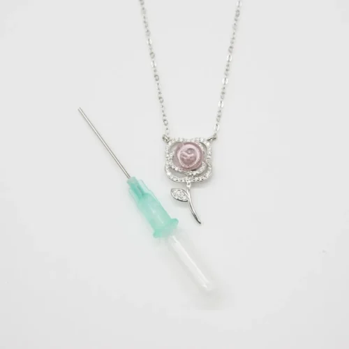 Sterling Silver Rose Garden Aroma Necklace - Pink | Energy & Healing | Diffuse On-The-Go - Image 4