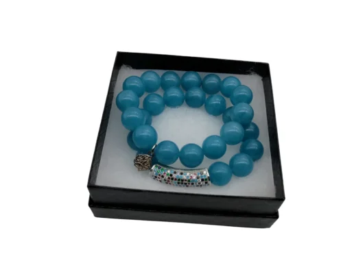 BLUE ANGELITE BRACELET