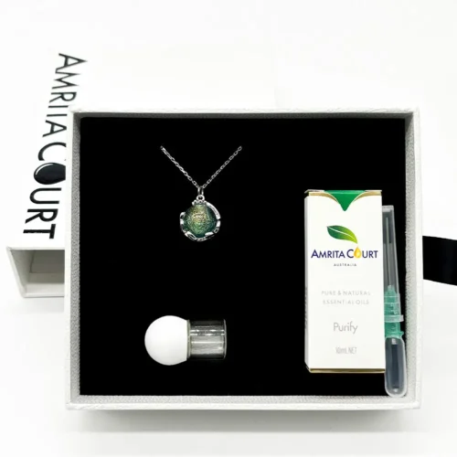 Planet Murano Aroma Necklace - Celestial Aqua | Energy & Healing | Diffuse on the go - Image 9