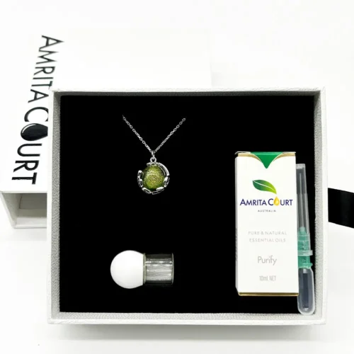 Planet Murano Aroma Necklace - Aurum Verdant | Energy & Healing | Diffuse on the go - Image 9