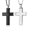 Bible Verse Cross Necklace - Stainless Steel Pendant with Chain
