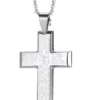 Bible Verse Cross Necklace - Stainless Steel Pendant with Chain - Image 4