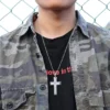 Bible Verse Cross Necklace - Stainless Steel Pendant with Chain - Image 5