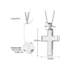 Bible Verse Cross Necklace - Stainless Steel Pendant with Chain - Image 7