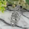 Filigree Art Peacock Design Women Silver Statement Ring - Elegant and Eye-Catching - Image 4