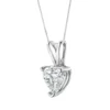 14K White Gold Heart Shaped Lab Grown Diamond Pendant Necklace - 18" Chain, F-G Color, VS2-SI1 Clarity - Image 7