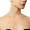 14K White Gold Heart Shaped Lab Grown Diamond Pendant Necklace - 18" Chain, F-G Color, VS2-SI1 Clarity - Image 15