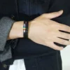 Stainless Magnetic Clasp Rainbow Leather Bracelet - Stylish & Durable Jewelry - Image 5