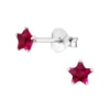 Elegant Silver Birthstone Star Stud Earrings - Perfect Gift for Any Occasion - Image 5