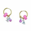 MIXED TREASURES Earrings - Unique Handcrafted Jewelry with Freshwater Pearls & Colorful Resin Beads