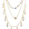 The EOS Goddess Necklace - Handcrafted Divine Jewelry with Mystic Topaz and Biwa Pearls - Image 2