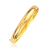 Timeless Elegance: Classic 14k Yellow Gold Bangle (8.0mm) - Perfect for Any Occasion - Image 2