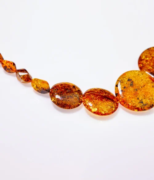 RAW Golden Amber Necklace - Natural Baltic Amber Jewelry - Image 5