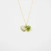 Green Shell Murano Aroma Necklace - Electric Lime | 925 Silver, Handmade | Energy & Healing