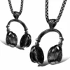Black Stainless Steel Headphones Necklace | Stylish Men Pendant - Image 2