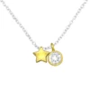 Elegant Silver Star Cubic Zirconia Necklace - Premium Quality Jewelry