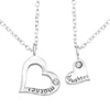 Elegant Sterling Silver Mother Daughter Crystal Necklace - Perfect Gift for Mother's Day