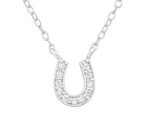Elegant Sterling Silver Horseshoe Necklace - Perfect Gift & Timeless Accessory