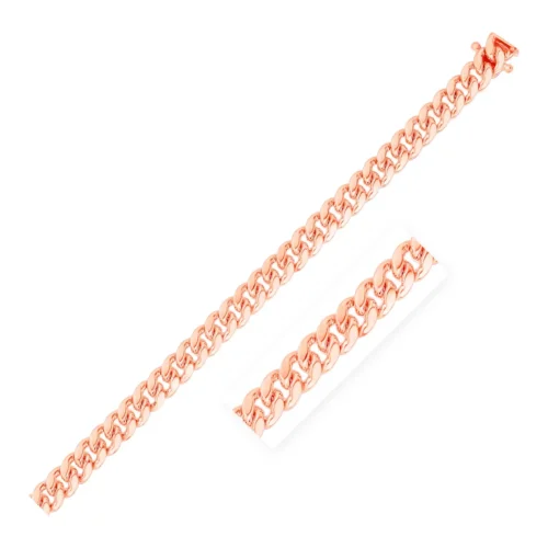 6.0mm 14k Rose Gold Classic Miami Cuban Solid Chain - Timeless Elegance - Image 8