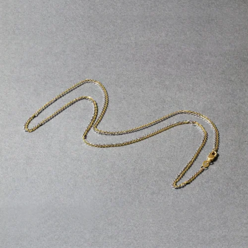 Elegant 14k Two-Tone Double Strand Cable Pendant Chain 1.1mm - Perfect for Every Occasion - Image 11