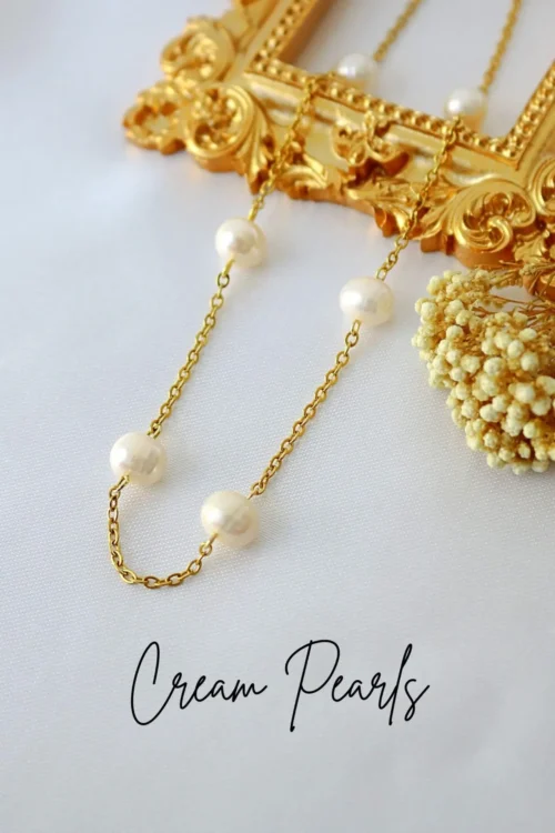 "Brunella" | 24K Baroque Freshwater Pearl Choker - Image 3